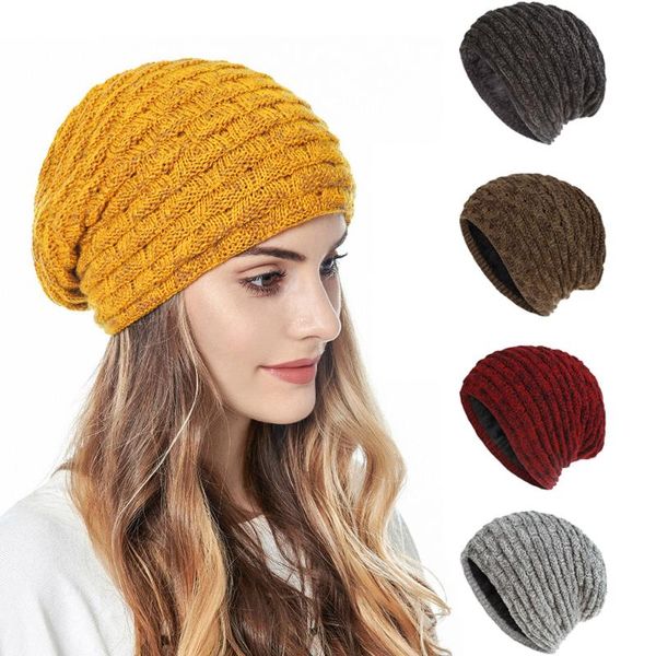 

beanies acrylic winter hats for women fashion thick warm cap female bonnet skullies caps outdoor autumn hat men gorro