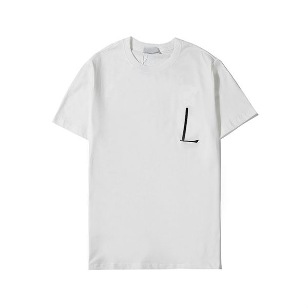 

2020 mens t shirts embroidery fashion tees breathable teens shorts sleeves letters embridery summer tshirts, White;black