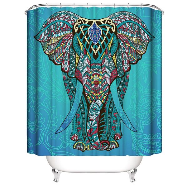 

shower curtain for bathroom artistic 3d printing thickened online water and mildew resistant with 12 hooks 180x180cm for sale