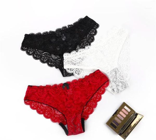 

lace perspective briefs low waist solid color underwears women clothing luxury women designer panties comfortable, Black;pink