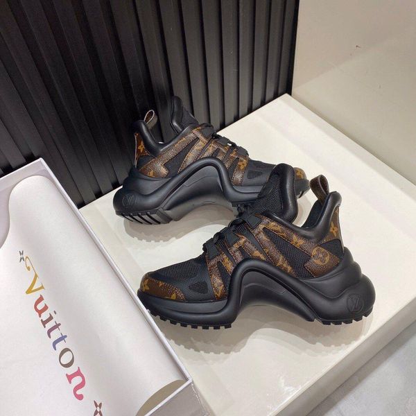 

r luxury leather casual sneakers, stylish archlight sneakers, comfortable platform, size 35-45 (with original box),ss