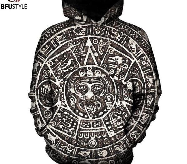 

wholesale- aztec sun hoodies men new fashion autumn winter pullover social club hoodie sweatshirt 3d print graphic hooded dropship, Black