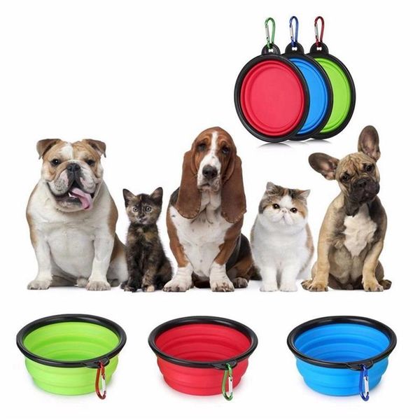 350мл Dog Travel Bowl Портативный складной складная Pet Cat Dog Food подпиточной воды Путешествия Открытый Bowl