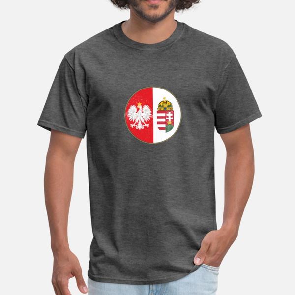 

polish hungarian pride deluxe half polska hungary t shirt men character 100% cotton o-neck letter graphic fashion summer vintage shirt