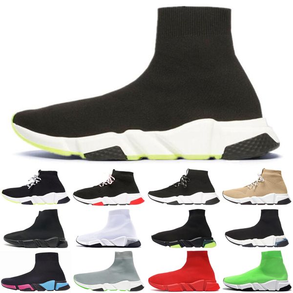 

new men women casual sock shoes speed trainer vintage triple socks lack-up platform mens womens trainers sneakers plate-forme