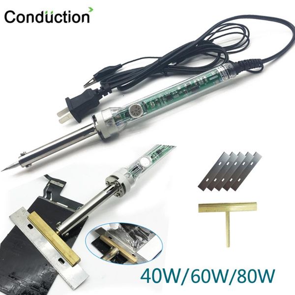 

uk/eu/us lectric temperature adjustable soldering iron 40w/60w /80w t solder tip with knife for lcd screen separation