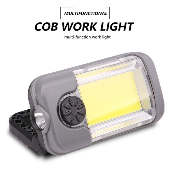 

camping inspection flashlight xpg waterproof work light ultraviolet + cob led 400lm outdoor light easy carrying flashlight
