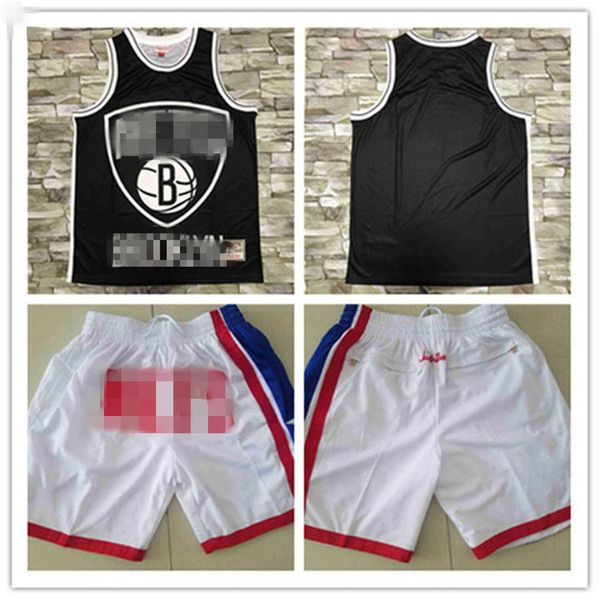

2020 mens swingman brooklyn basketball shorts just don by mitchell & ness men pocket retro nets shorts 100% stitched icon edition, Black
