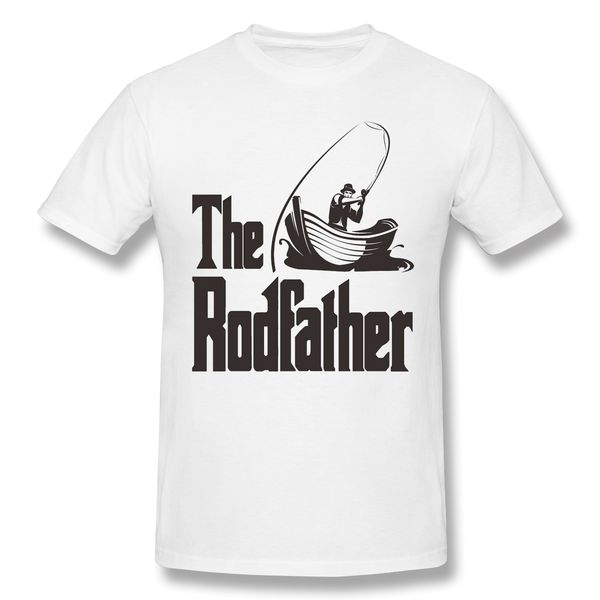 

the rodfather funny t-shirt men summer o neck casual cotton t shirt graphic tee fisher fishing crew neck ing