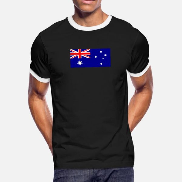 

national flag of australia t shirt men printed cotton s-3xl sunlight humor summer style formal shirt