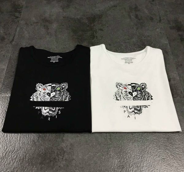 

mens t shirt fashion tees breathable loose shorts sleeves tiger print t shirts summer 2020 for wholesale high quality, White;black