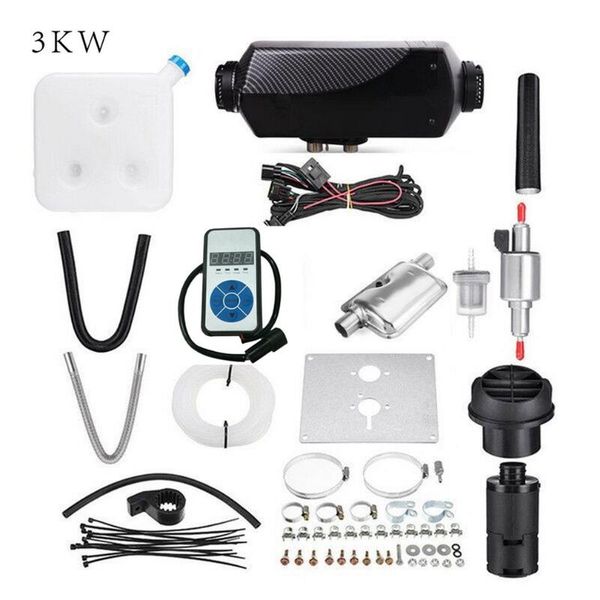 

2/3kw 5kw 8kw lcd/knob/digital switch single hole heater with muffler black plaid