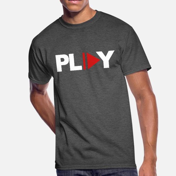 

play t shirt men printed cotton euro size s-3xl male loose humor summer style standard shirt