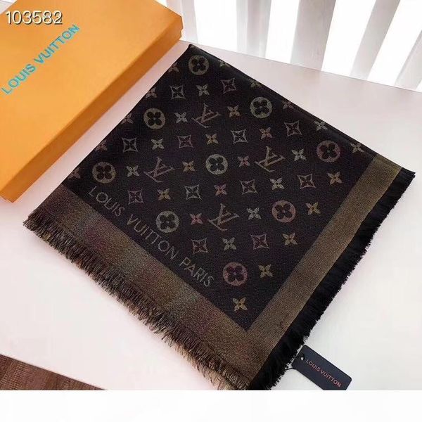 

luxury scarves for women scarf female 140x140cm shawl heat thick design wool cashmere scarfs for man without box fast ship, Blue;gray