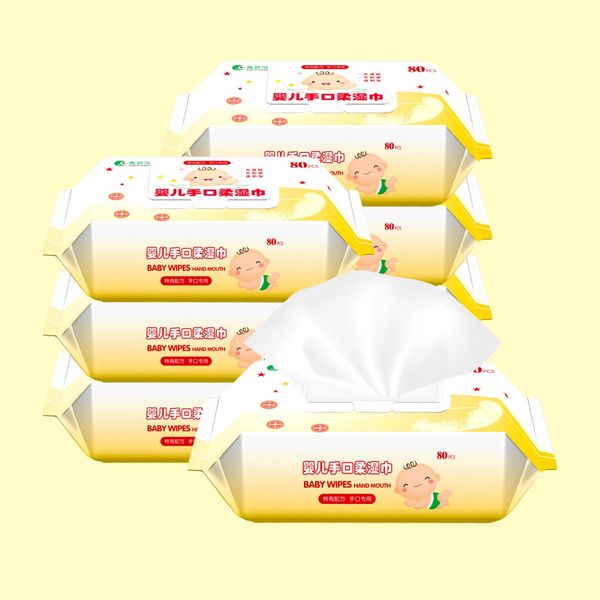 

80pcs 180*150 baby wipes newborn wipes special wipes alcohol-free