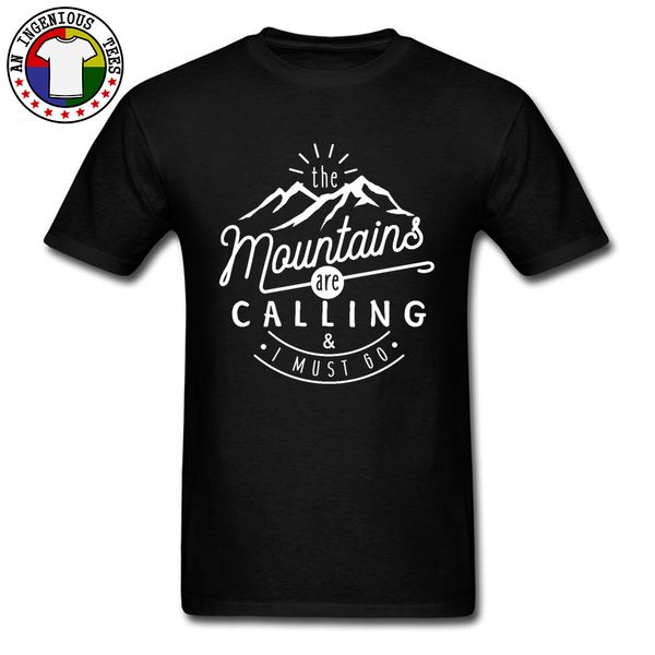 

classic forest mountain hiking tshirt the mountains are calling and i must go vintage men t shirt print great shirt