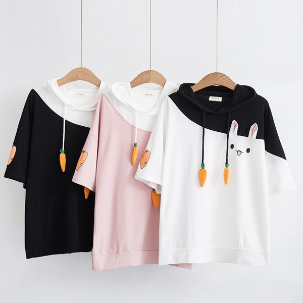 Crianças Gilrs Camisetas Alunos de Manga Curta Animal Tops Adoráveis ​​Tees Nova Chegada Material Confortável Mesma