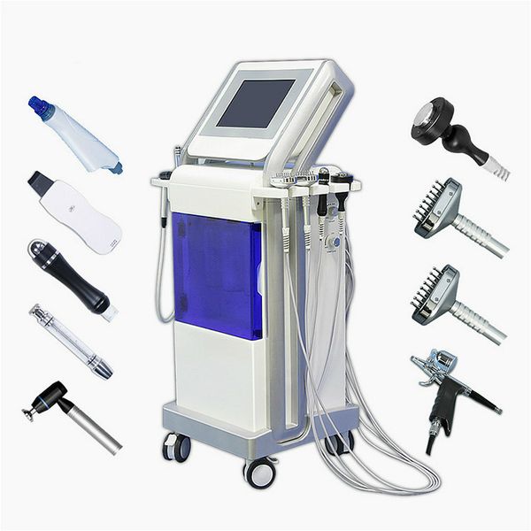

9 in 1 dermabrasion facial machines water peeling diamond microdermabrasion machines facial care skin rejuvenation led facial mask