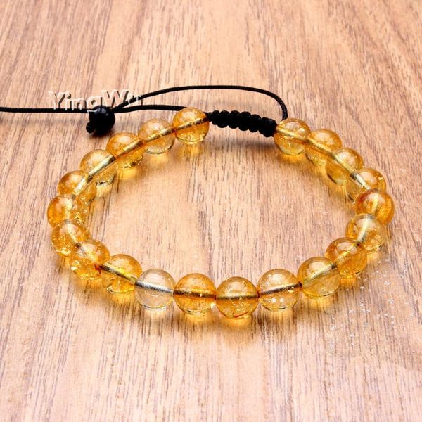 

yingwu men woman yellow lava stone bead bracelet handmade 8mm beads bracelet sets pulseras 5pcs wholesale, Black