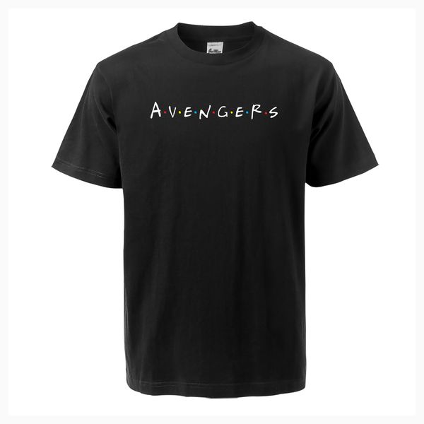 

fashion t shirt avengers friends funny tv show 2019 new summer men cotton short sleeve shirt hipster men fitness streetwear