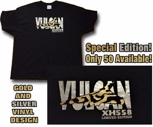 

brand t-shirt men 2019 fashion round neck selling natural cotton shirt vulcan xh558 bomber plane limited edition t shirt