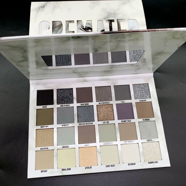 Maquiagem Paleta de sombra cremada 24 cores Shimmer Shimmer Metallic Matte Nus Cremated Pallet Star Hot Star Cosmetics