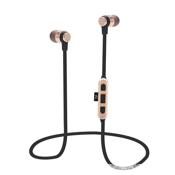 

universal st-k9 wireless bluetooth headphones sport metal bluetooth earphone inear metal magnetic stereo sweatproof headset tf card with mic
