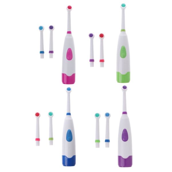 

smart electric toothbrush waterproof rotating with 3 brush head