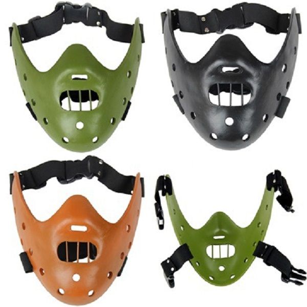 

movie themed mask the silent lamb masks hannibal mask resin craft gift mask halloween party masks, Silver