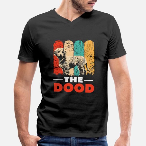 

doodle dog goldendoodle golden retriever poodle t shirt men character 100% cotton crew neck clothes fit humor spring autumn standard shirt