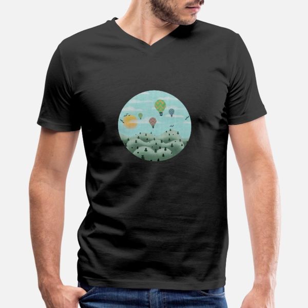 

landscape t shirt men personalized cotton euro size s-3xl pattern interesting breathable spring autumn letters shirt