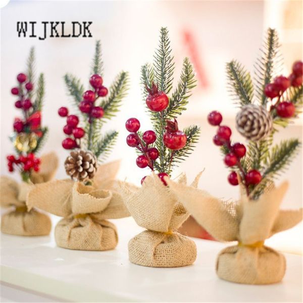 

1pc 2020 new year christmas tree mini christmas tree small pine tabledecoration mini decoration party decorationsc