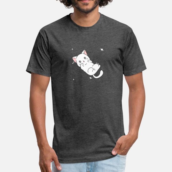 

kawaii cat cute japanese galactic space anime t shirt men customized cotton o neck pictures anti-wrinkle comical spring autumn natural