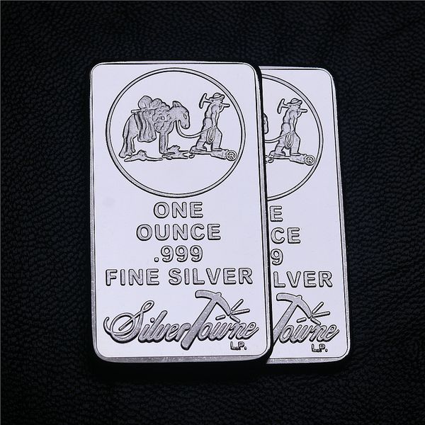 

1 oz towne mint silver bar american prospector us union metal coin collectible value