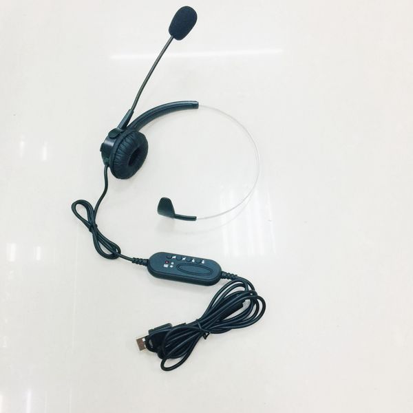 

10pcs/lot, usb mono headset headphone with noise cancelling for call center, hipping by ups/dhl