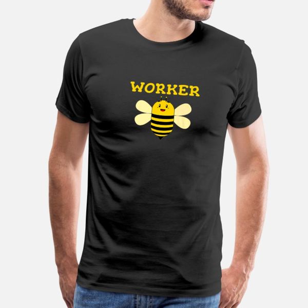 

worker bee beekeeping funny text graphic t shirt men customized cotton round neck vintage famous funny spring letter shirt