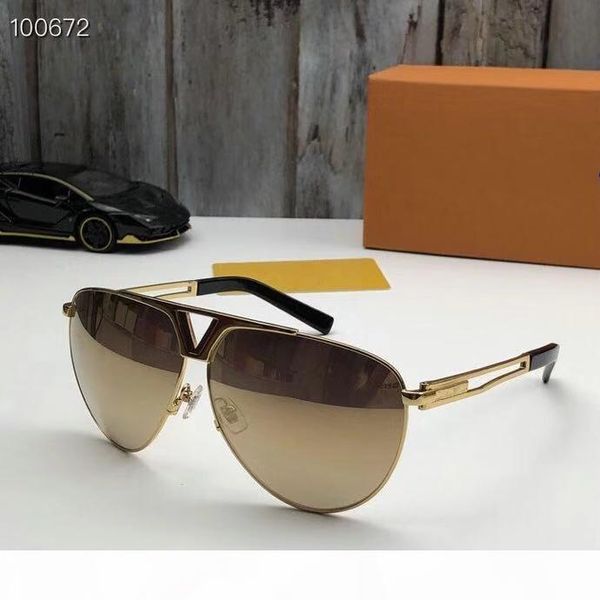 

2313 classic for men popular designer sunglasses fashion summer style laser gold plated uv400 eyewear come with case 2313u, White;black