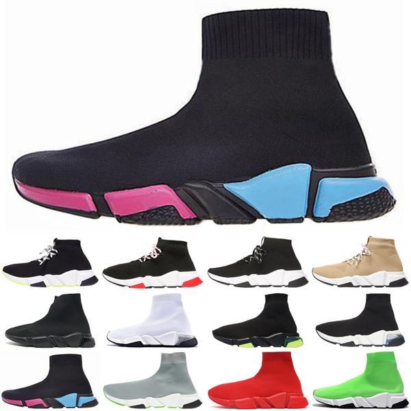 

discount men women casual sock shoes speed trainer vintage triple socks lack-up platform mens womens trainers sneakers plate-forme