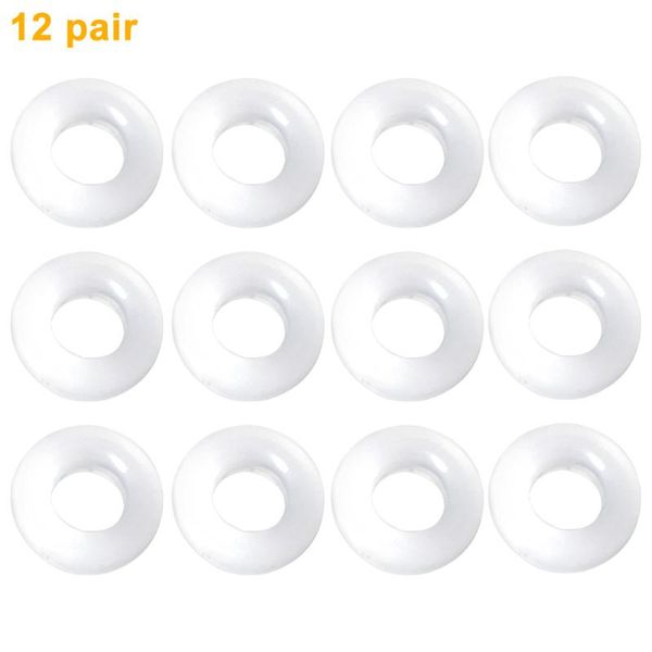 

sunglasses frames 12 pairs universal silicone grips temple tip round spectacles portable reusable anti slip kids glasses ear hooks min, Silver