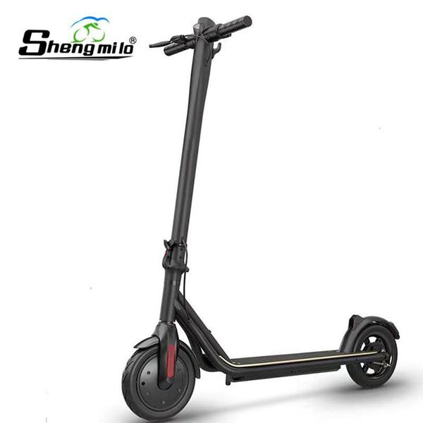 

folding city scooter portable aluminum alloy electric with disc brake, Silver;blue