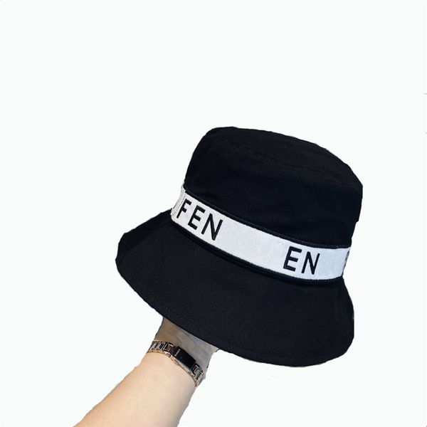 

f bucket hat letter embroidery cap hats classic white black caps women mens outdoor sports flat cap fisherman sun hats