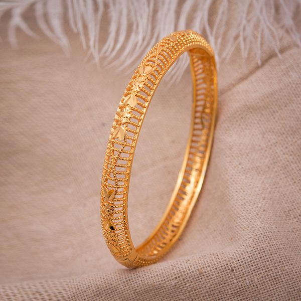 

1pcs dubai gold color jewelry bangles women ethiopian bangles&bracelets jewelry wedding bridal bangles gift, Black