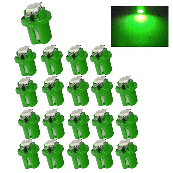 

yolu 20 pcs 1smd instrument lights t5 b8.3d highlight indicator light white red yellow blue green