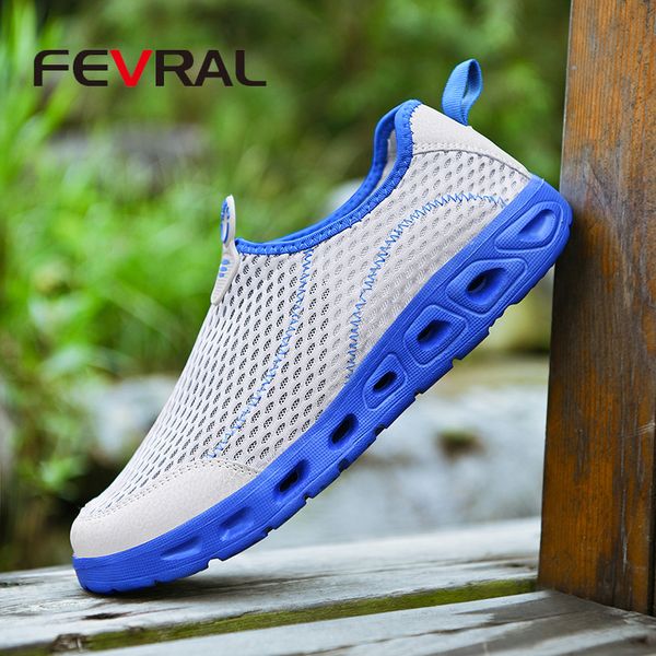 

fevral spring summer men sneakers breathable mesh light flat loafers casual shoes men fashion outdoor walking shoes size 35~48, Black