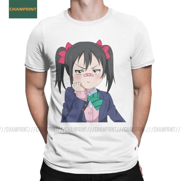 

humorous love live nico yazawa t-shirts men cotton t shirts loli rin sunshine aqours anime short sleeve tee shirt plus size