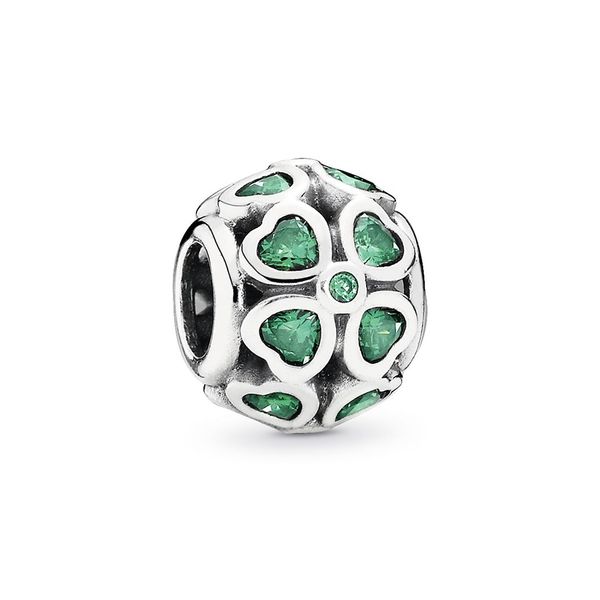 

authentic 925 sterling silver 2020 new lucky clover charms beads with dark green cubic zirconia fit pandora bracelets for diy jewelry making, Black