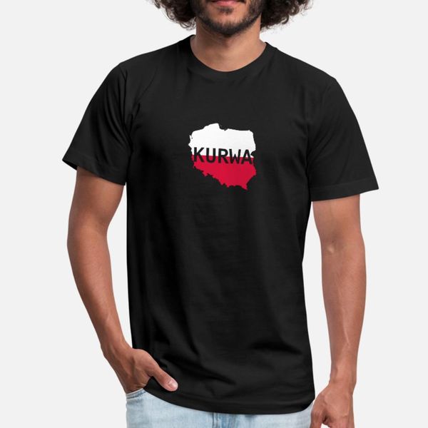 

kurwa poland polish polska t shirt men print tee shirt round neck solid color interesting new style spring unique shirt