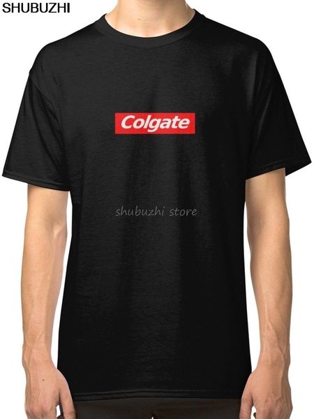 

colgate логотип черный тис рубашка одежда футболка o-образным вырезом летняя личность мода мужчины футболки цвет смешной printed sbz1157