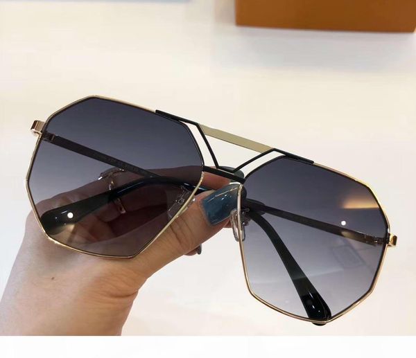 

legends mens gold metal retro pilot sunglasses grey gradient lens deisgner sunglasses uv protection with box, White;black