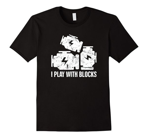 

2019 fashion i play ewith bloocks engine blocks | clever mechanic t-shirt tee shirt